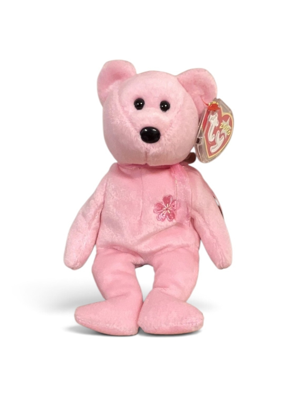 Ty Sakura Bear - Beanie Babies Pink Plush Vintage 2000 Ages 3+